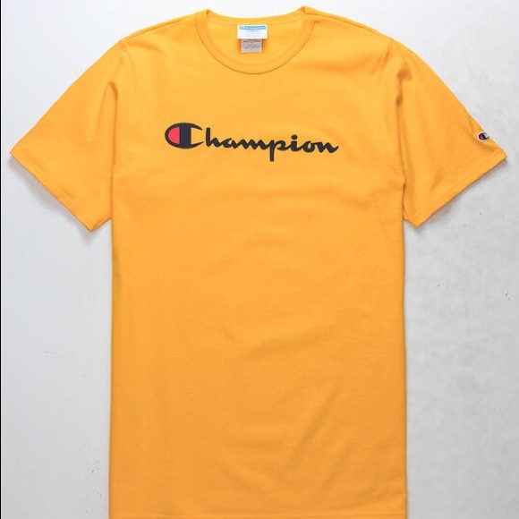 CHAMPION Script Gold T-Shirt from Tilly’s - Picture 1 of 6